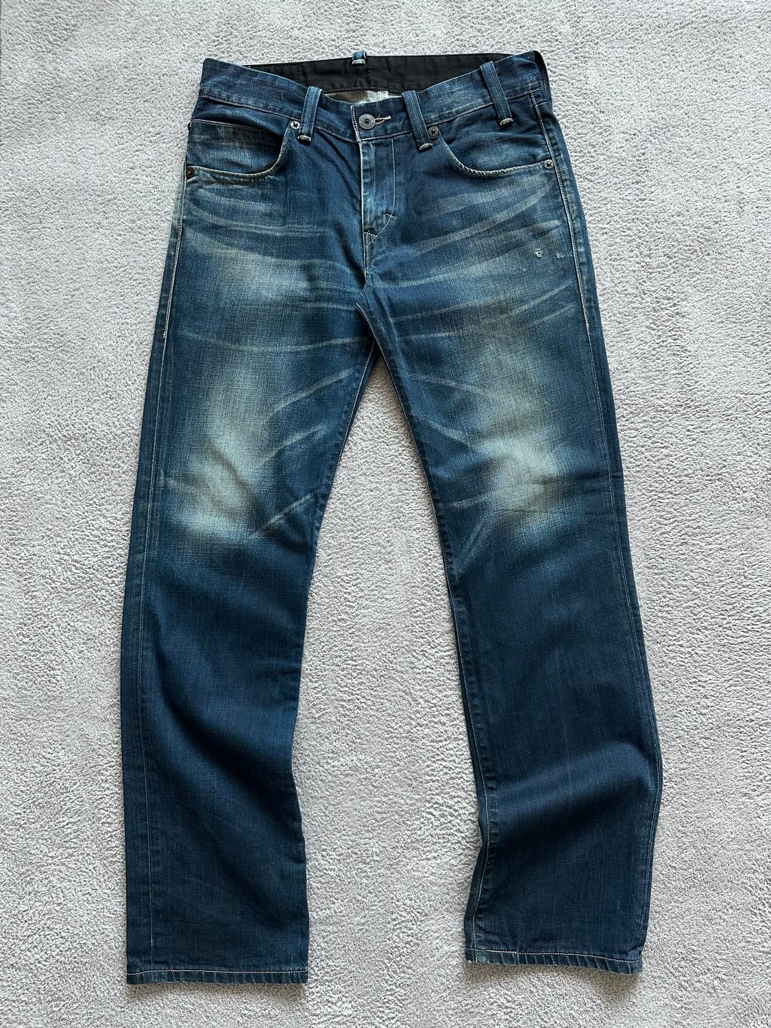 리바이스 00‘s 504 레귤러핏 워싱 데님팬츠 상품이미지2