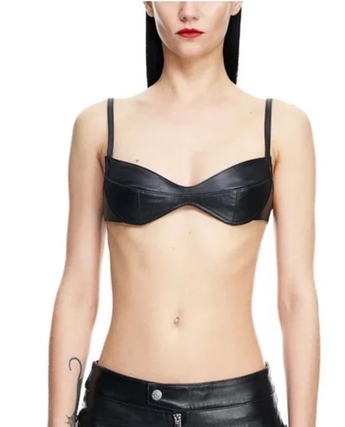 Mugler X H&M collaboration 레더 브라 36 상품이미지2