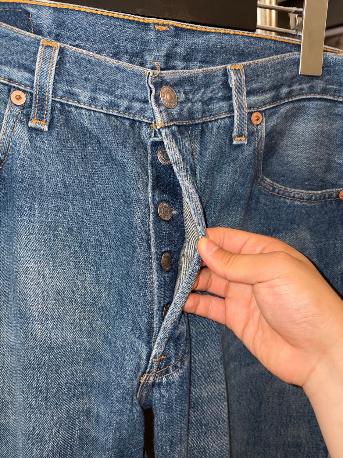 90’s Levi’s 501 USA denim middle washed  상품이미지6