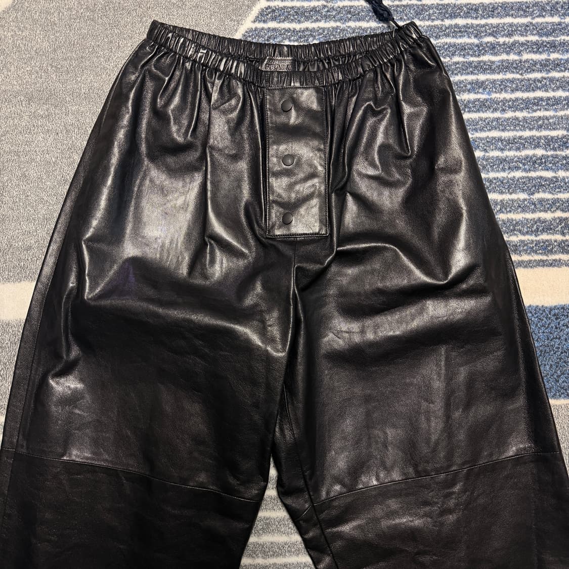 PRADA 프라다 램스킨 레더팬츠 L 상품이미지2