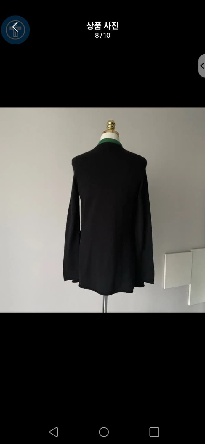 헬레나 더블 투컬러 캐시미어 100% 가디건 55-66 상품이미지5