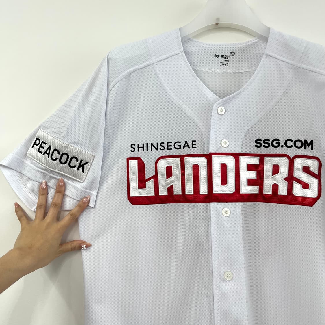 SSG랜더스 최주환 마킹 홈 유니폼 105 상품이미지5