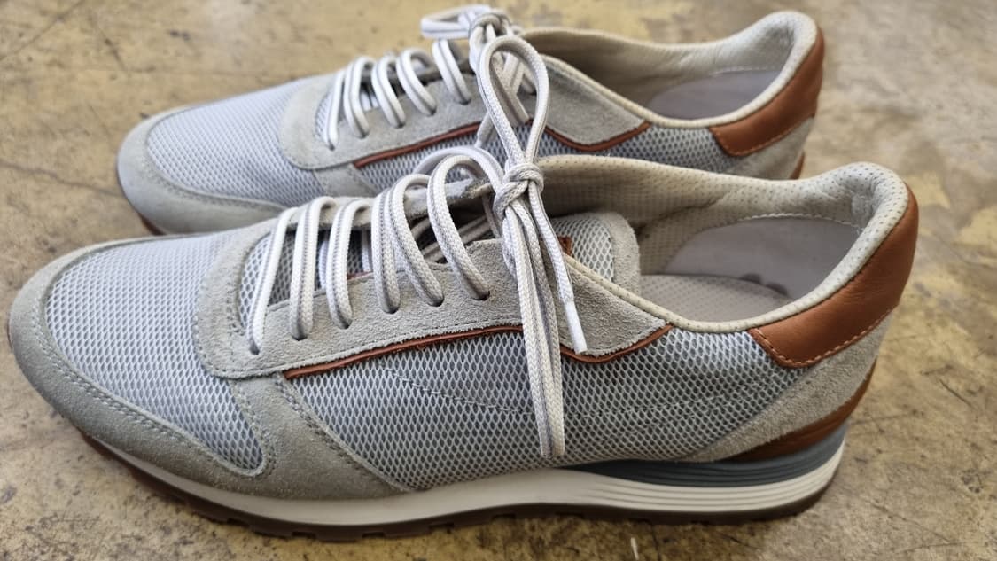 브루넬로 쿠치넬리 마테오(Matteo) 스웨이드 메쉬 스니커즈 상품이미지1