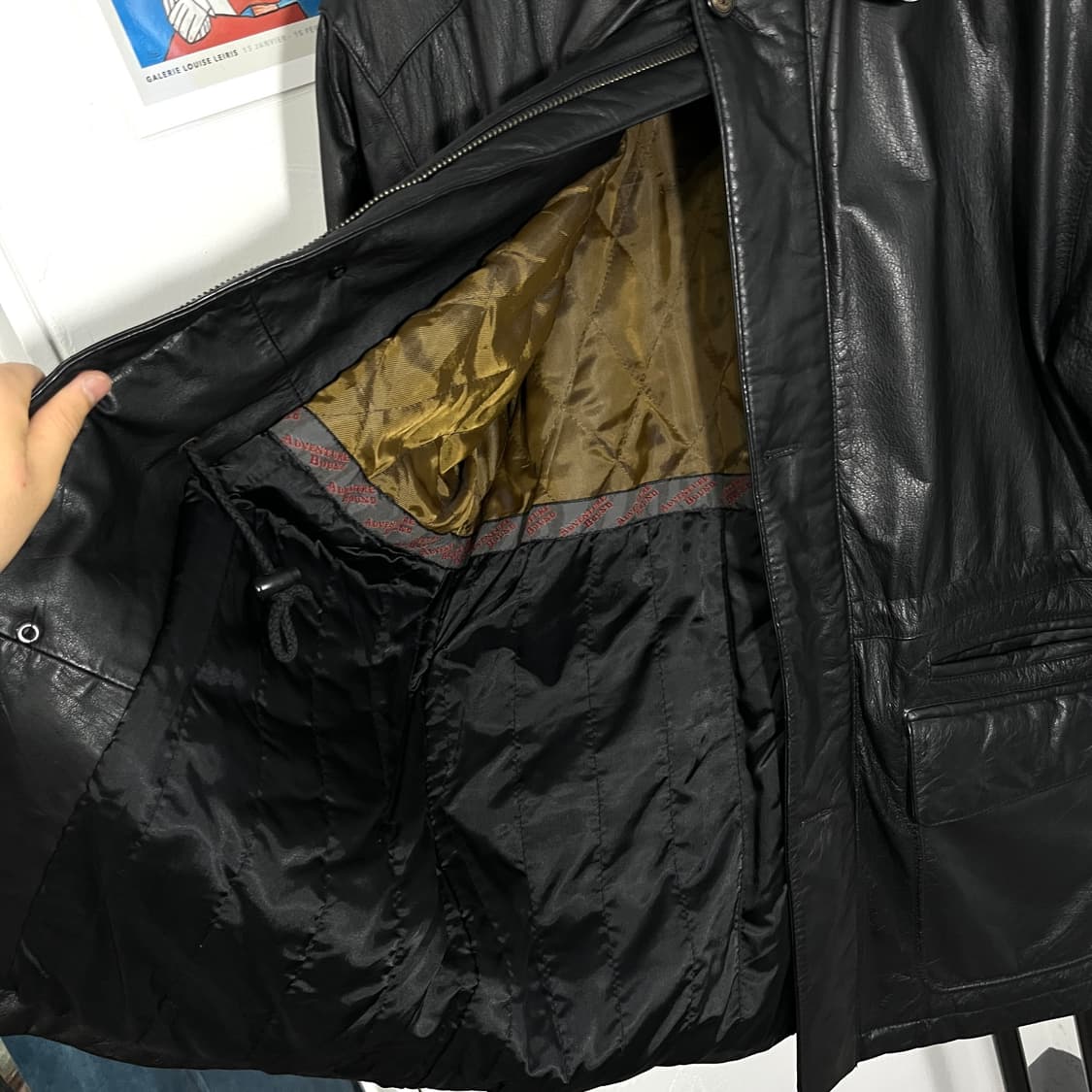 베이직 코트 레더자켓 상품이미지4