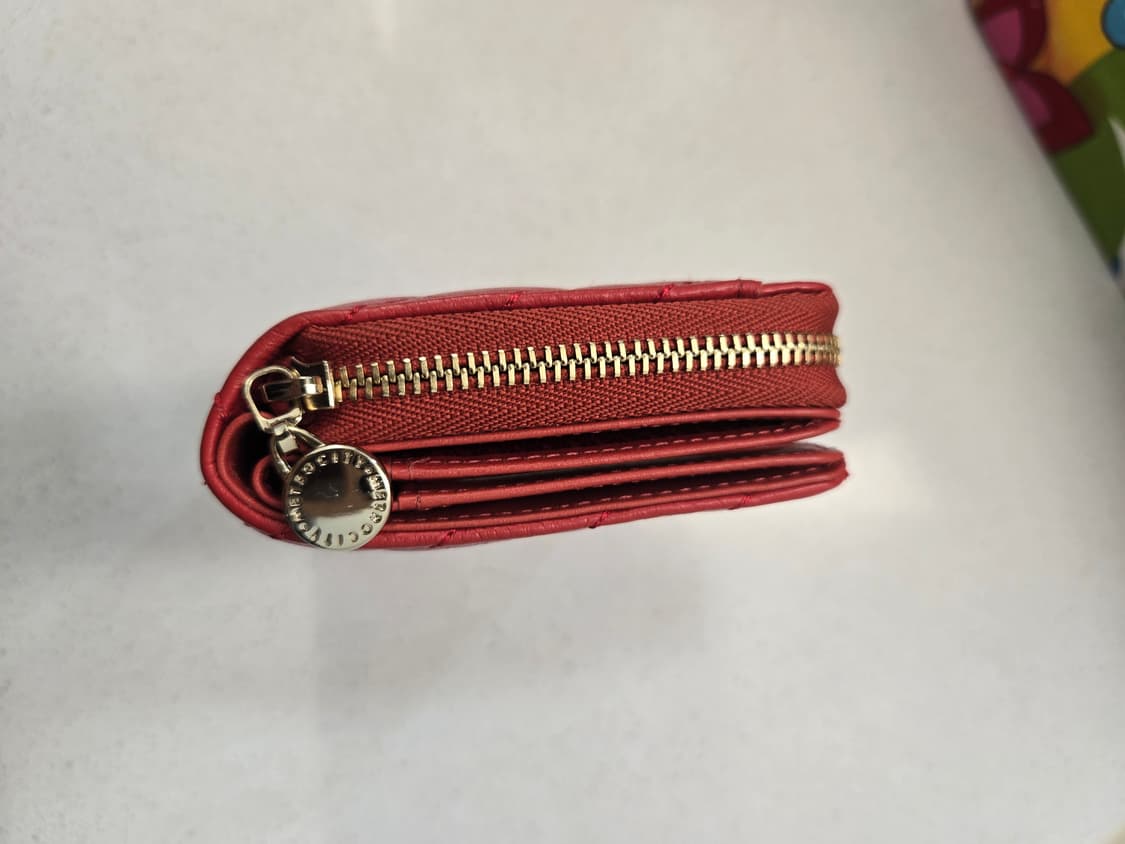 메트로시티 반지갑 레드 M203WQ3071R 미사용 새상품 가격인하  상품이미지5