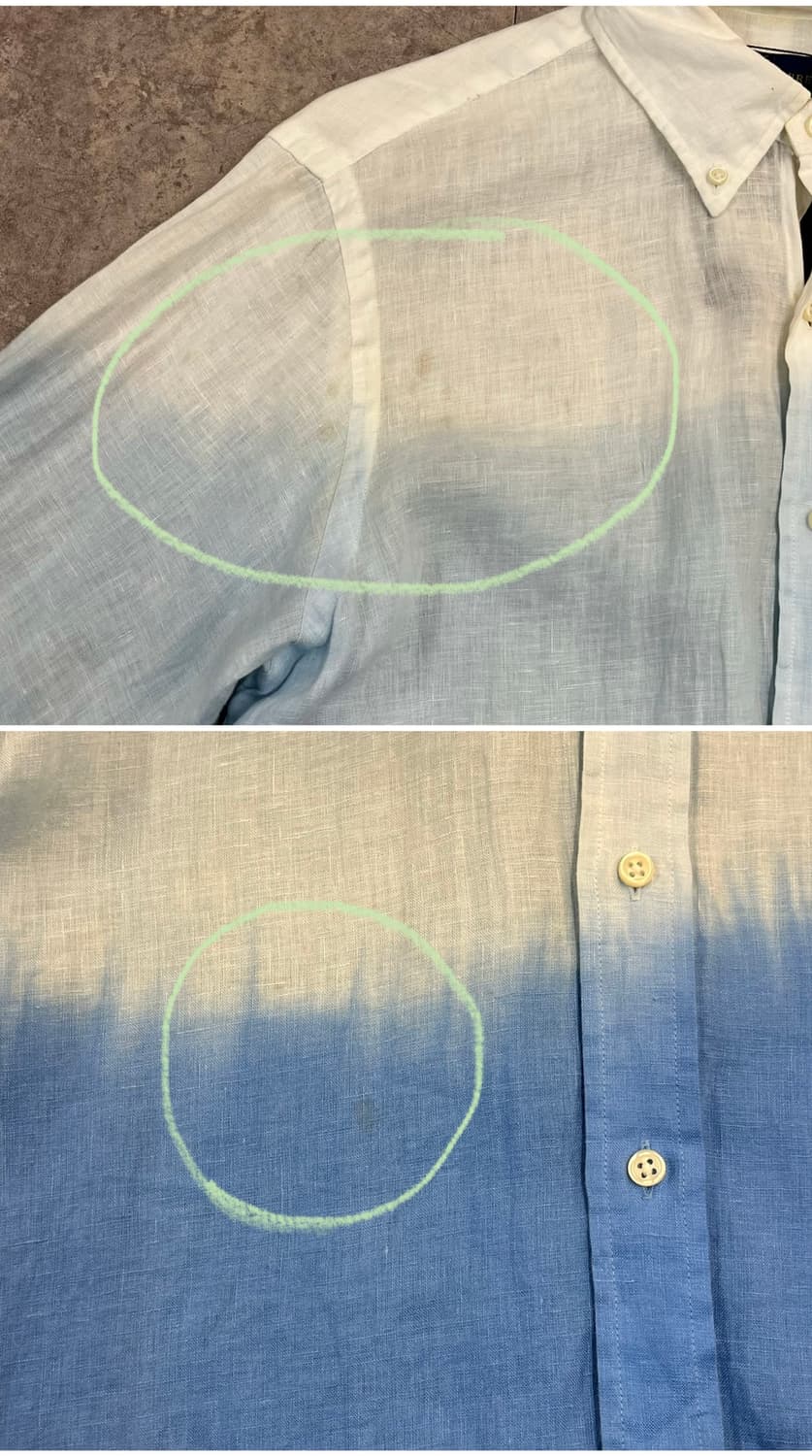 폴로 랄프로렌 린넨 그라데이션 셔츠 블루 M #csz3740 상품이미지6