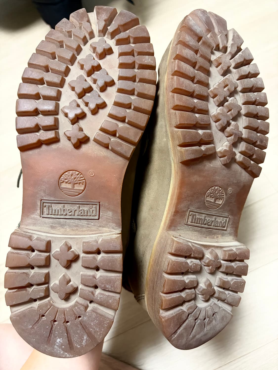 팀버랜드 롤탑 부츠 브라운 & 헤링본 스트라이프 패턴 상품이미지6