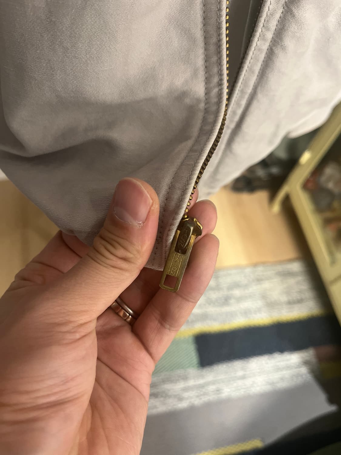 텐더로인 TENDERLOINS 베이지 블루종 자켓 M 상품이미지3