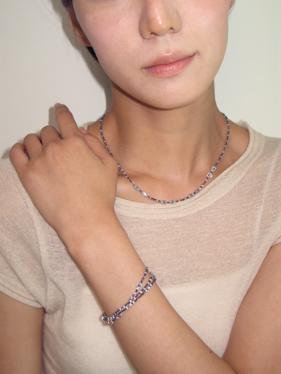 Sunset Cube Necklace 상품이미지1