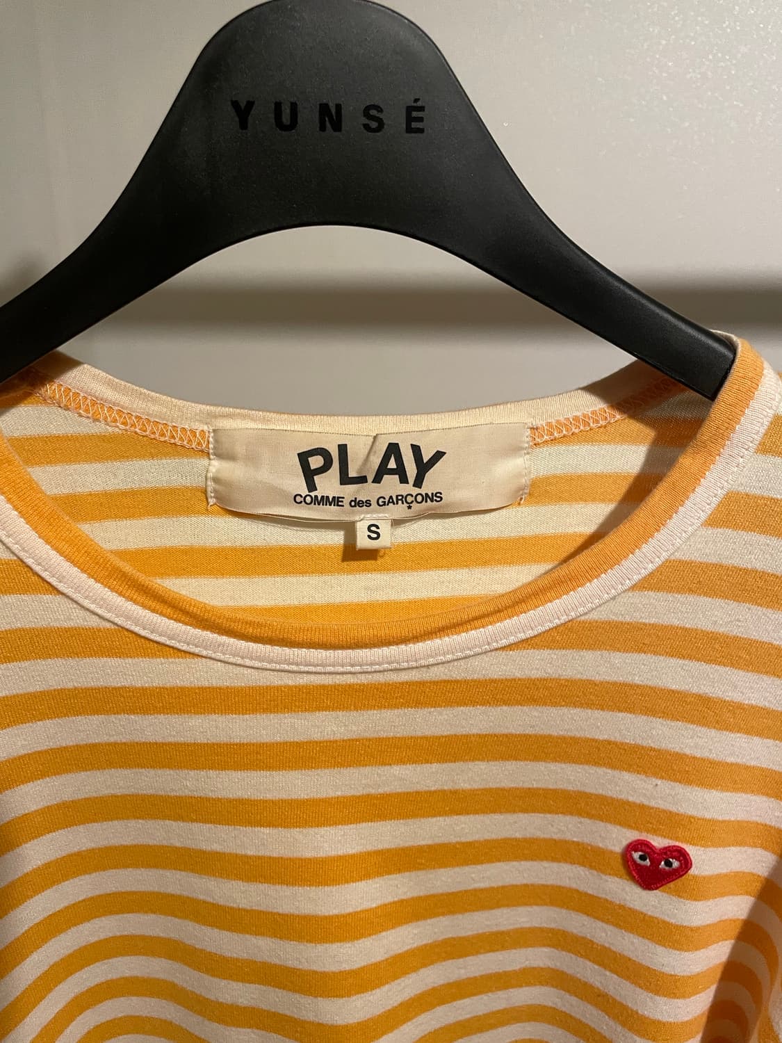 꼼데가르송 스몰로고 스트라이프 티셔츠 상품이미지2