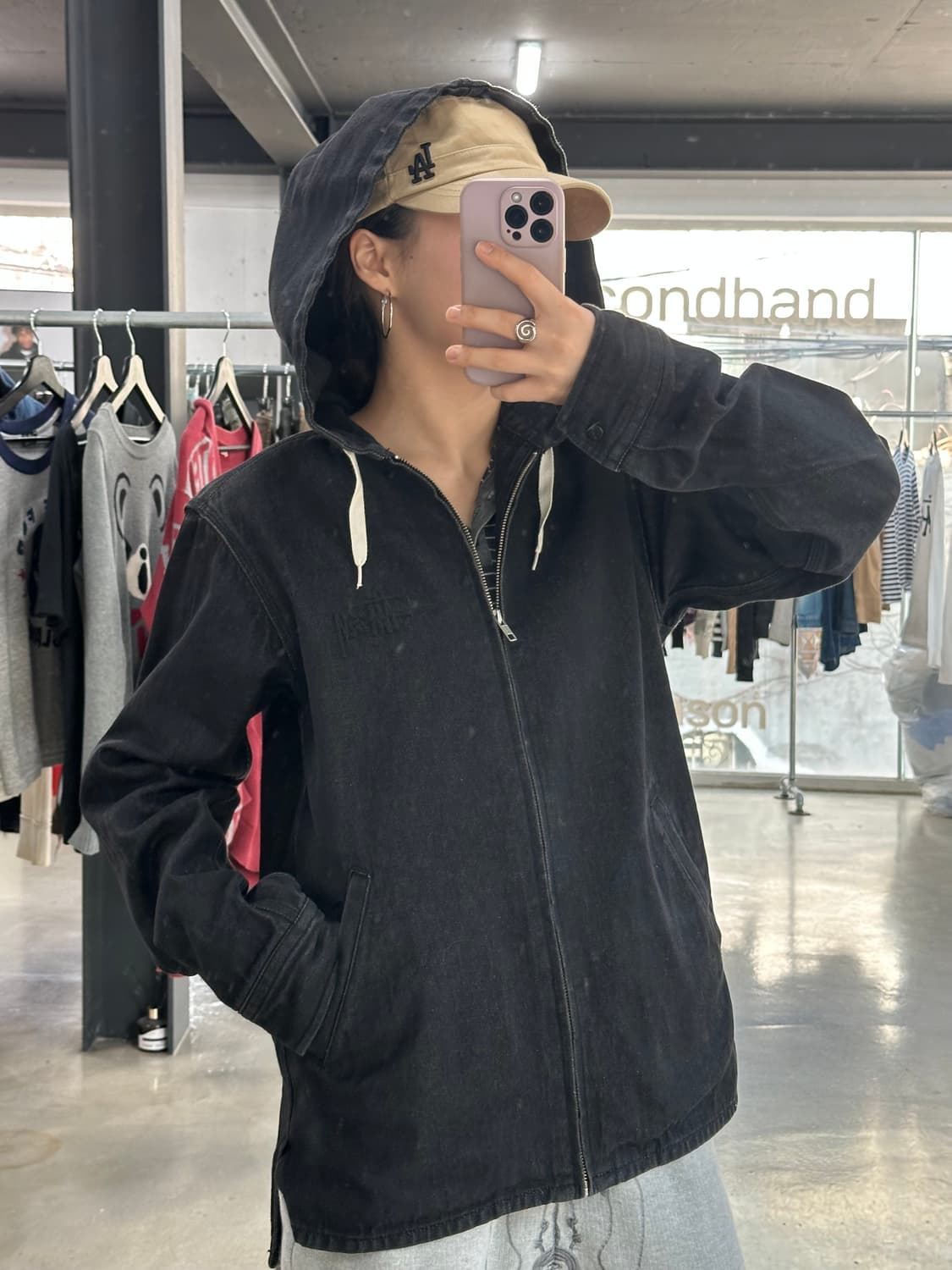 스투시 자수빅로고 데님 워크자켓 상품이미지5