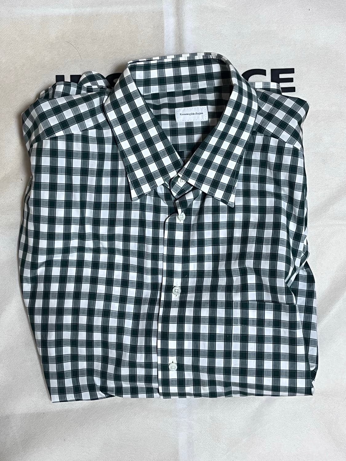 제냐 셔츠 그린체크 상품이미지4