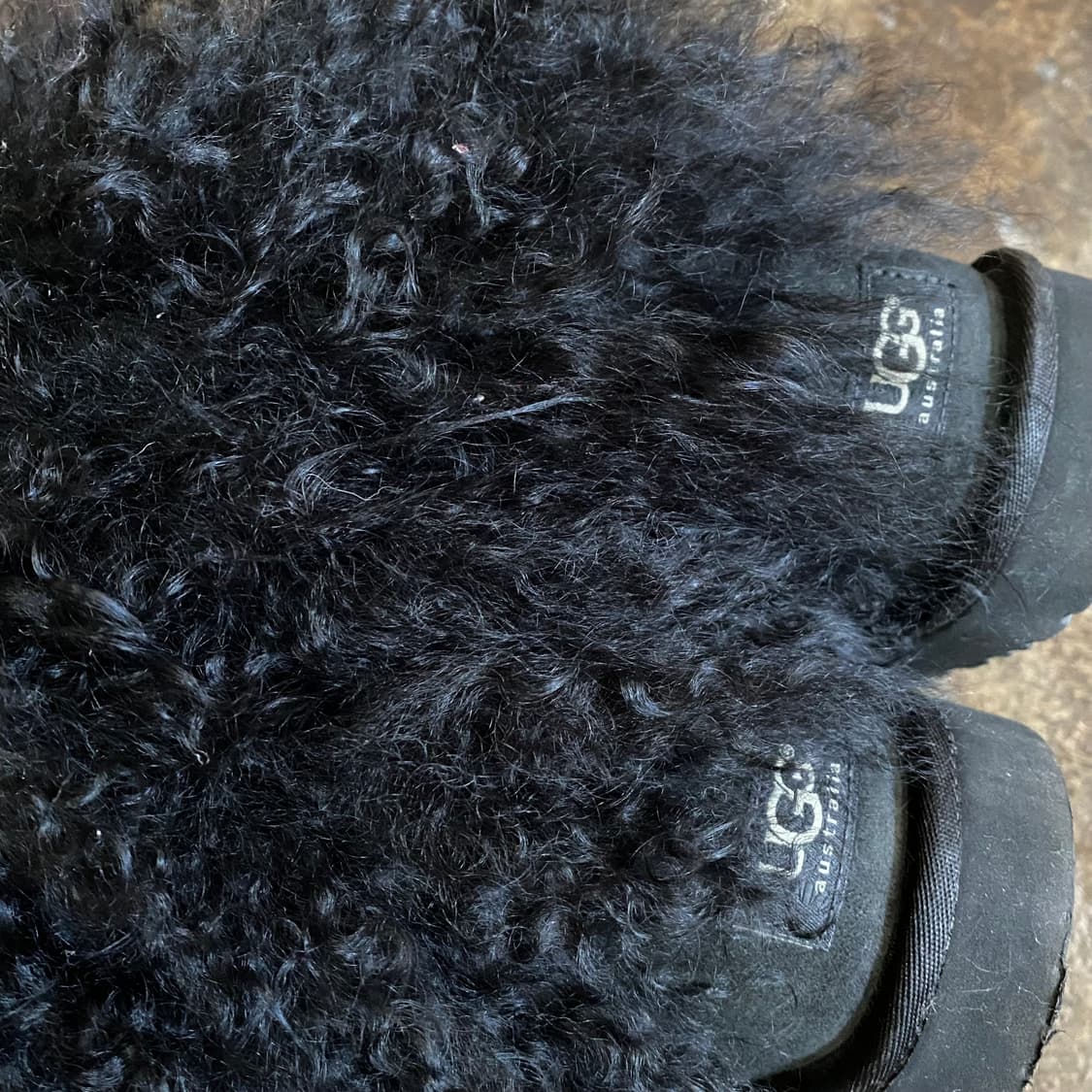 (250) UGG 어그 블랙 털 부츠 상품이미지4