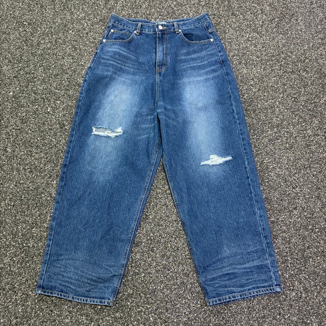 2spoon 워싱 데미지 데님 팬츠 B4089 상품이미지3