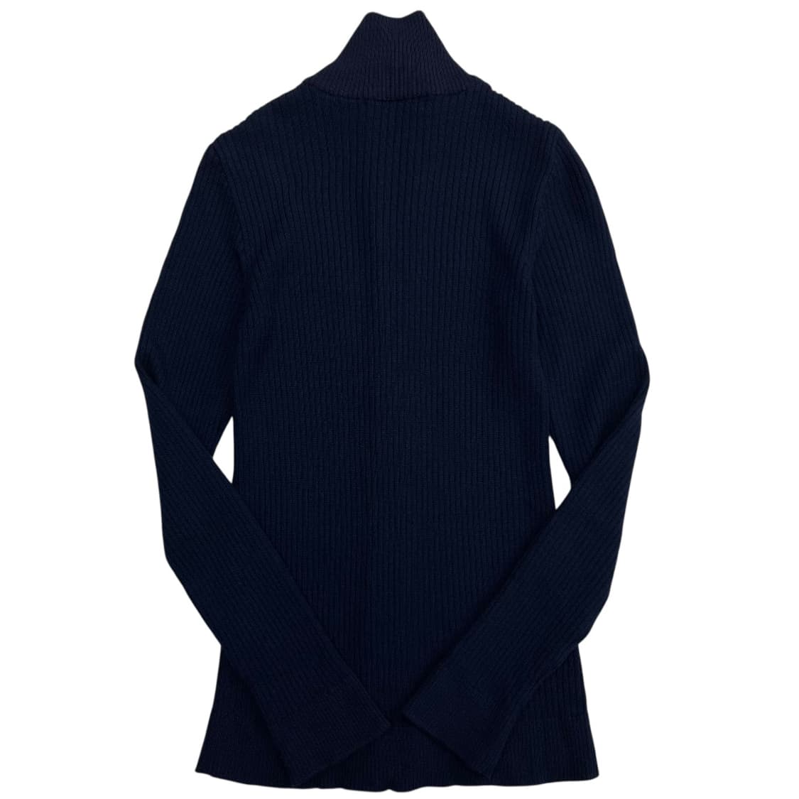 라코스테 미니로고 네이비 니트 집업 36 상품이미지3