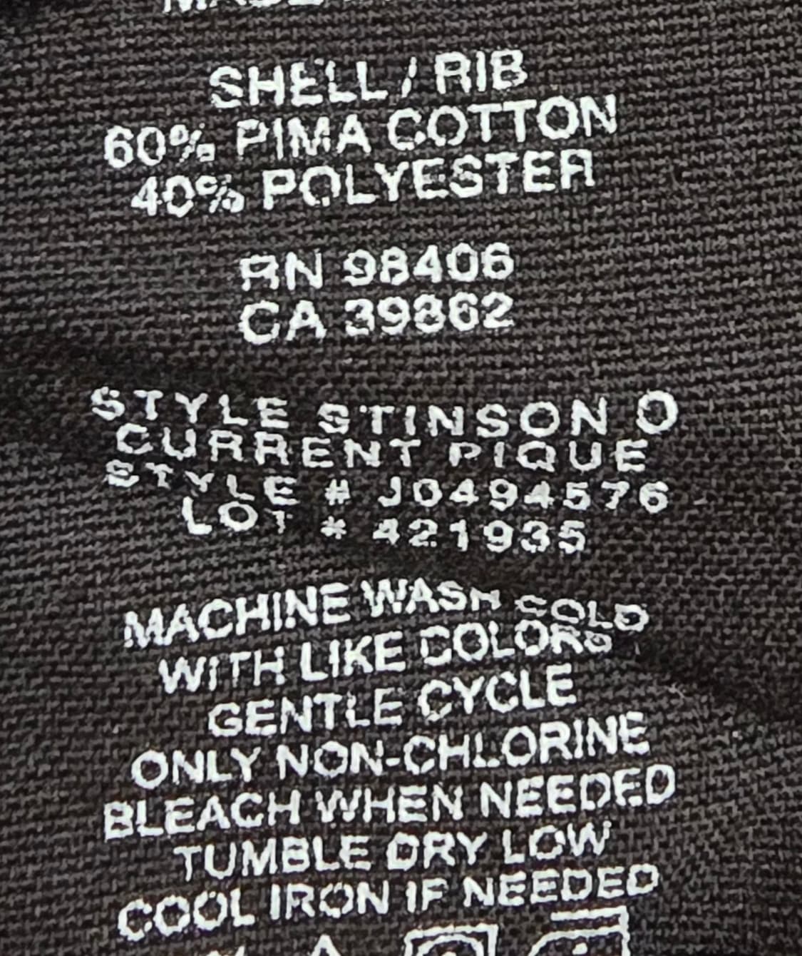 띠어리(Theory) 피케 폴로 셔츠 /블랙 /M 상품이미지4