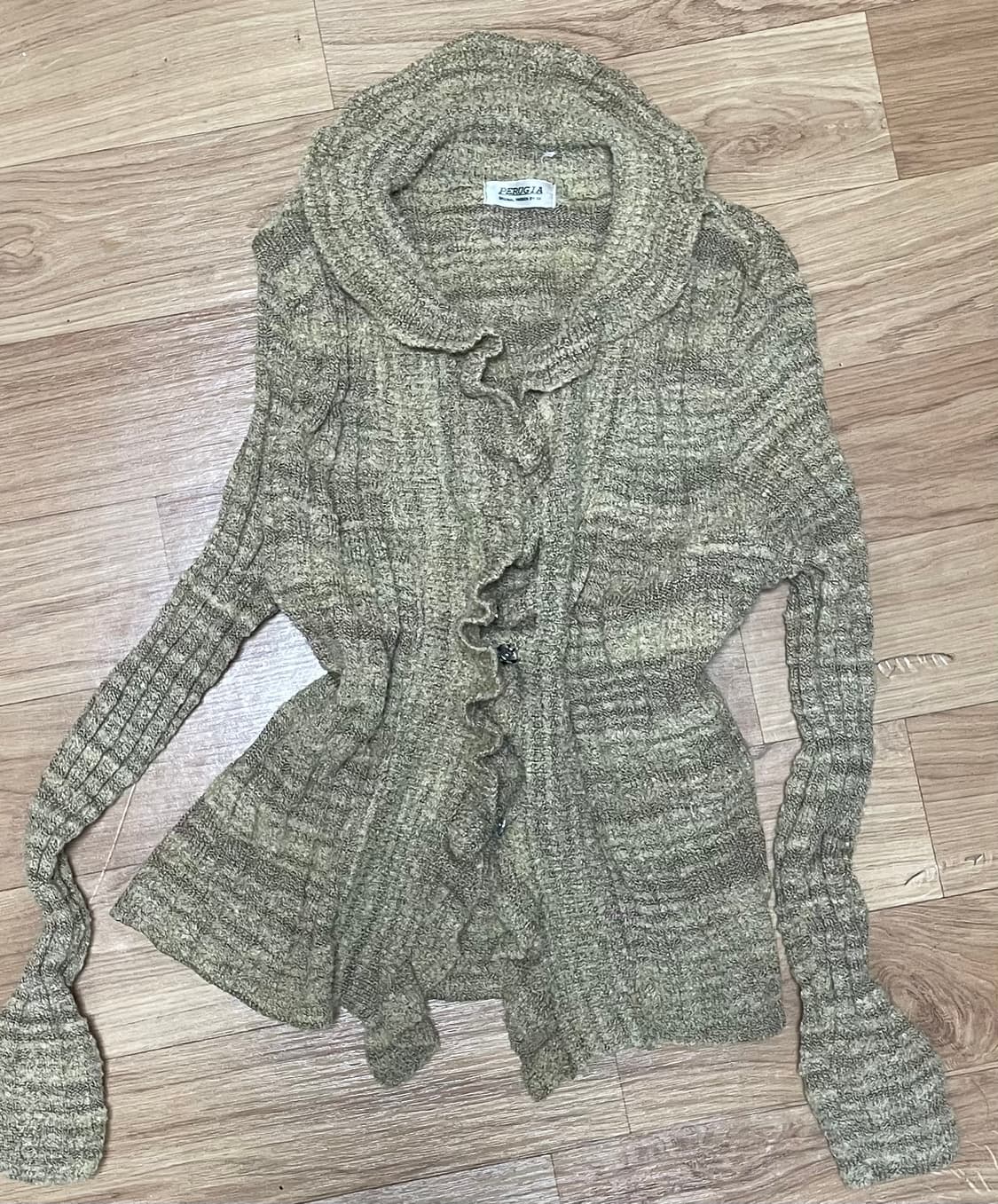 프릴 버클 가디건 상품이미지1