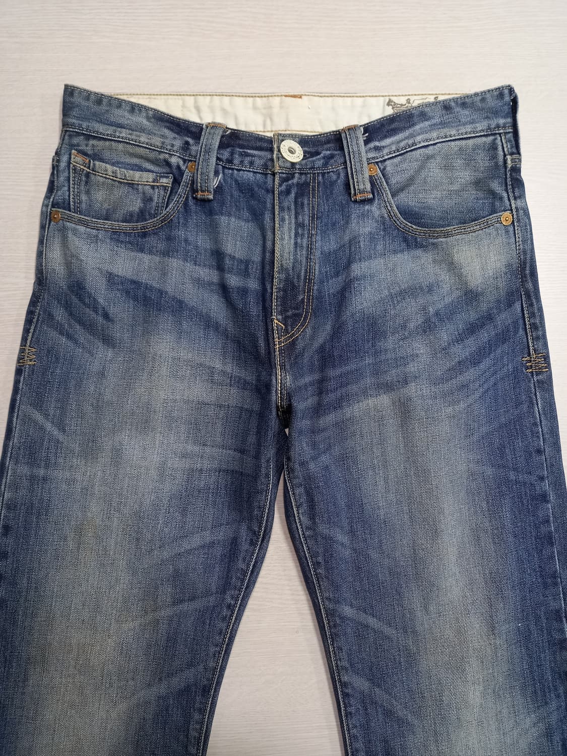 32 리바이스523 워싱 일자 배색진 32-332 상품이미지3