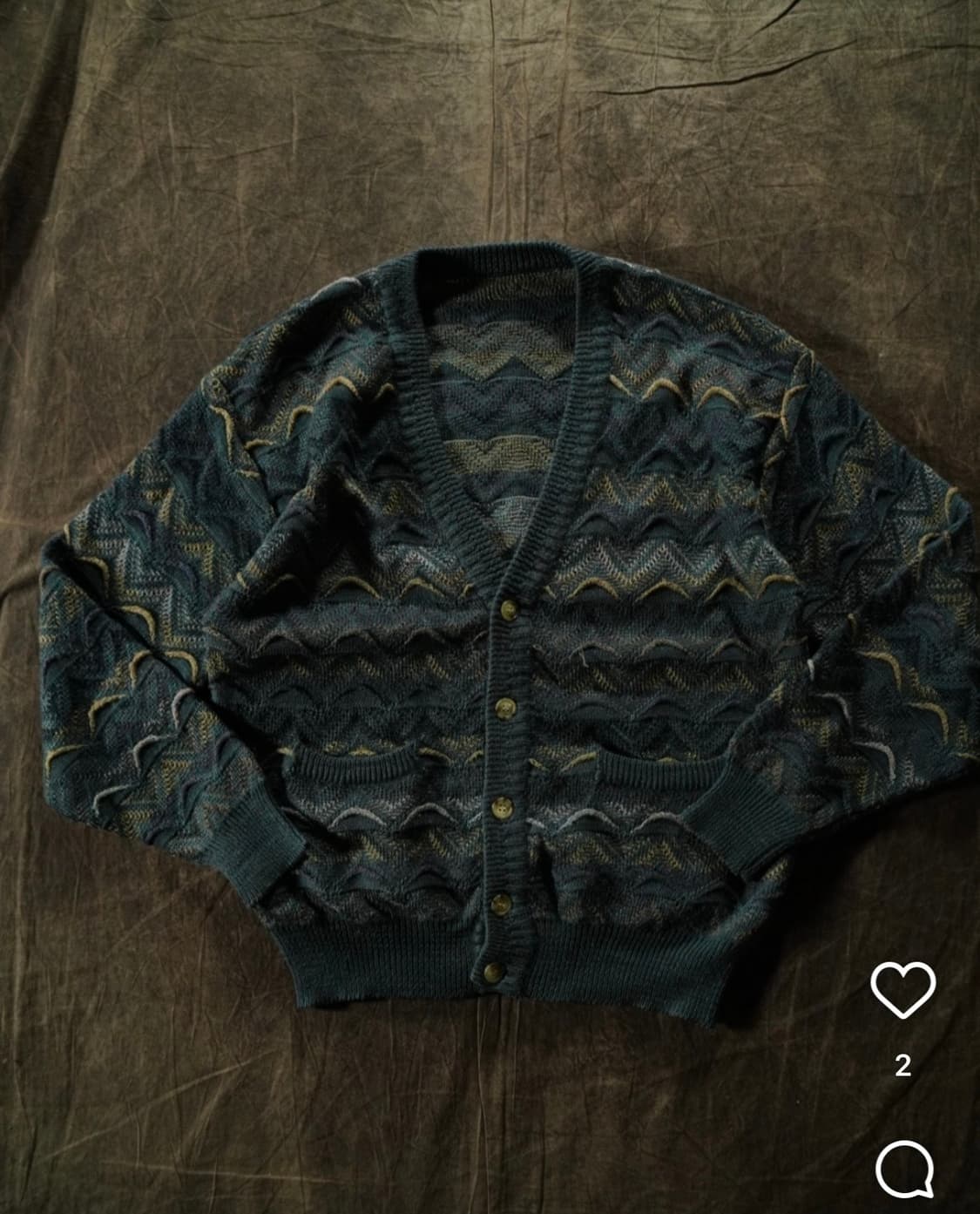 vintage cable pattern cardigan 상품이미지1