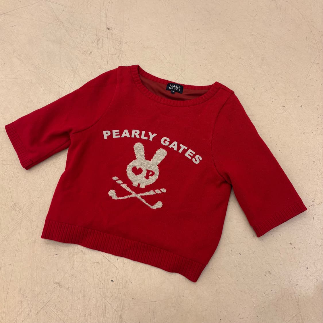 파리게이츠 레드 래빗 니트 반팔티 상품이미지1