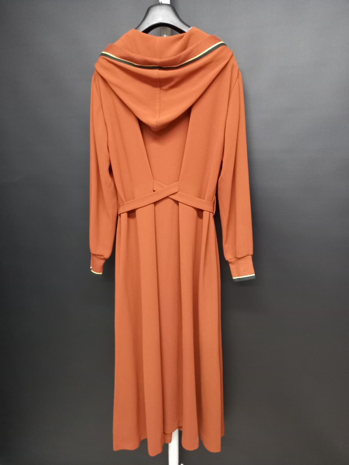 발렌시아 춘하추 쉬폰 후드 맥시 롱 원피스 F 44-66 상품이미지6