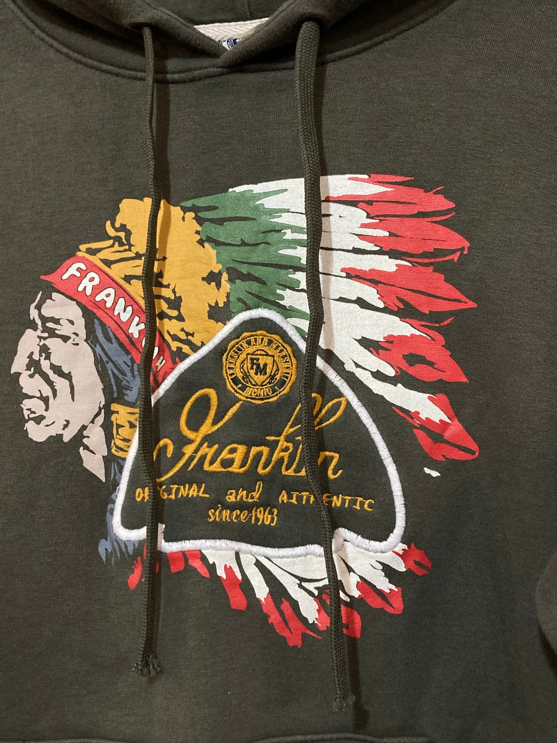 ⚜️빈티지 프랭클 인디언 그래픽 후드티 상품이미지3