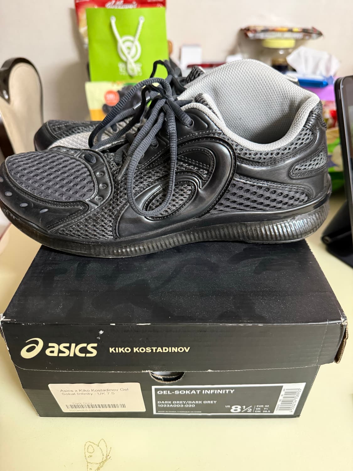 [265] 아식스 x 키코 젤 소켓인피니티 다크그레이 상품이미지3