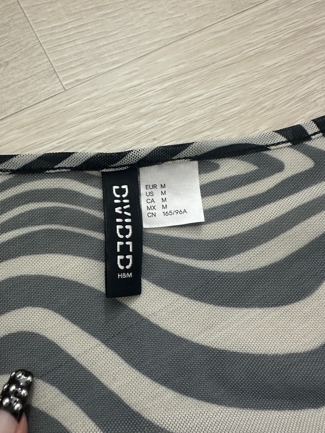 H&m 지브라 가디건 커버업 상품이미지3
