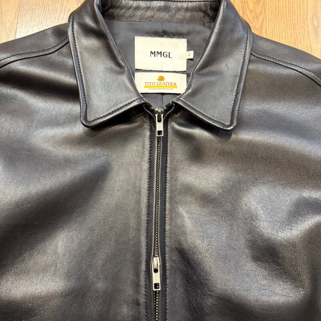 MMGL 램스킨 (양가죽) 투 투웨이 라이더 자켓 상품이미지2