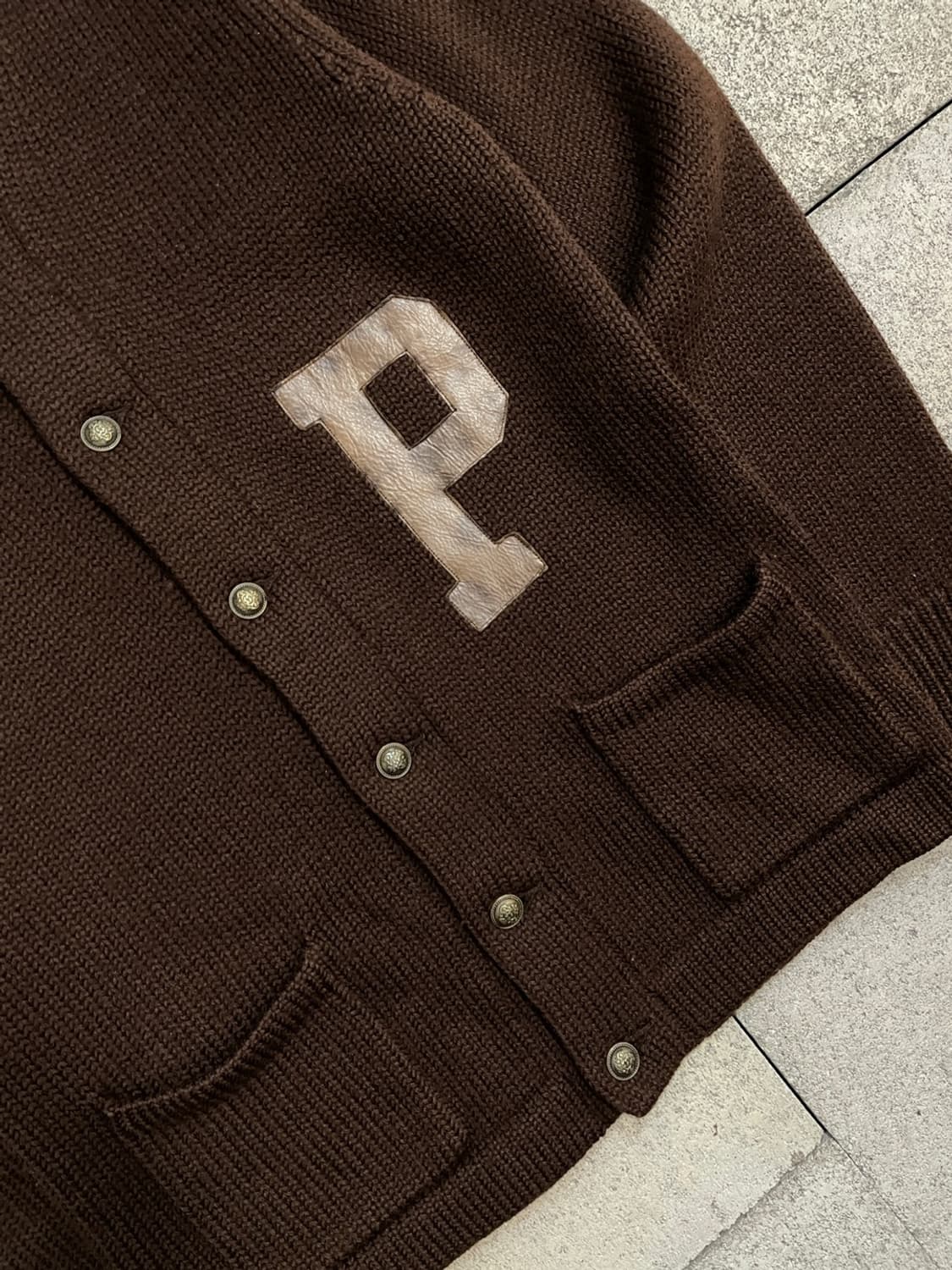 폴로 랄프로렌 울 레터맨 가디건 상품이미지3