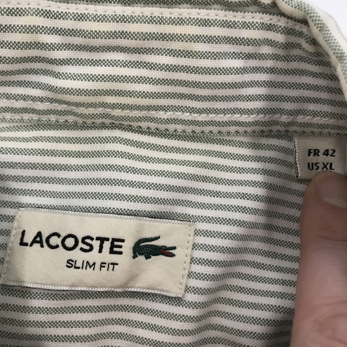 라코스테 슬림핏 옥스포드셔츠 [100사이즈] 상품이미지4