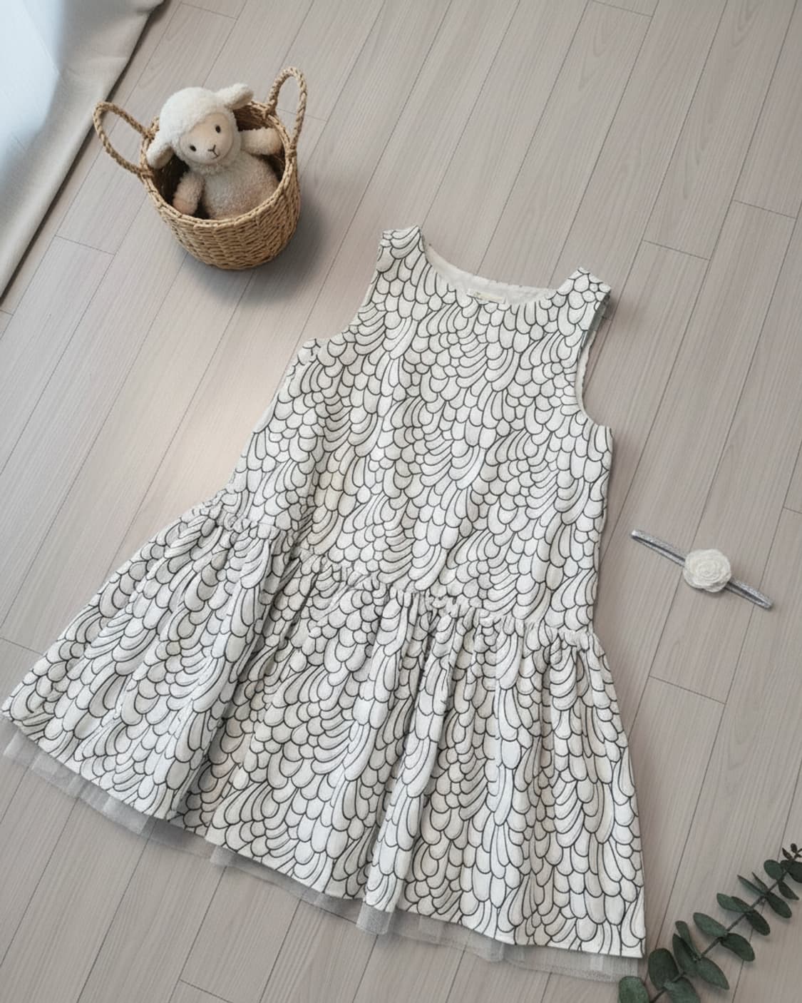 [정품] 마쥬(maje) 자수 레이어드 민소매 원피스 (2사이즈/55~ 상품이미지1