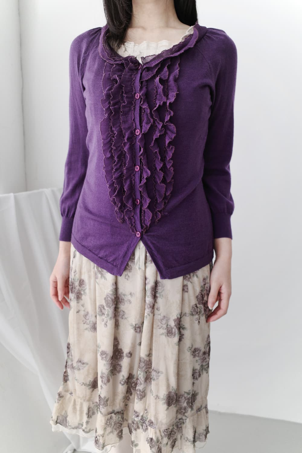 hiroko koshino) frill cardigun 상품이미지6