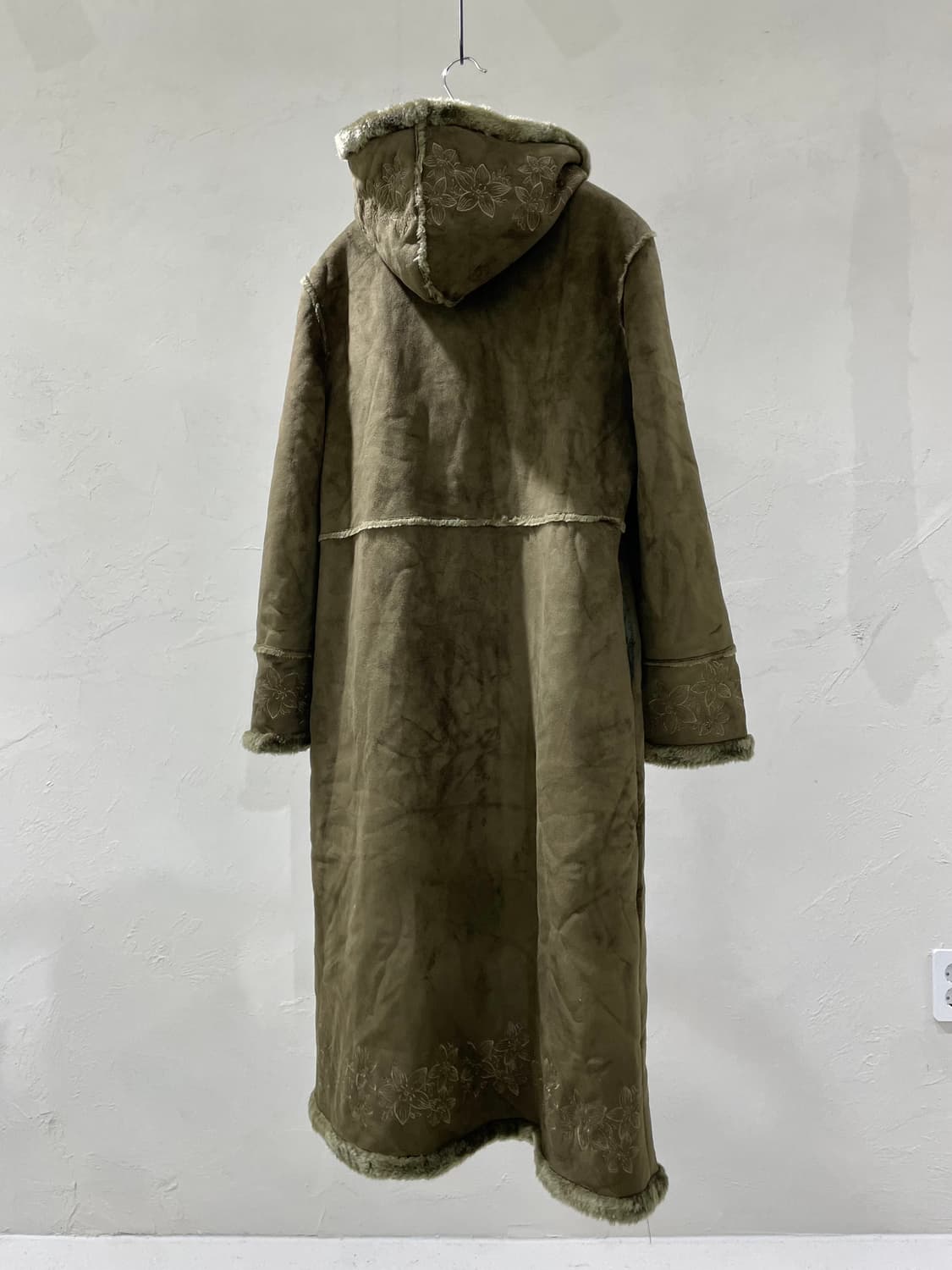 빈티지 무톤 더플 코트 상품이미지5