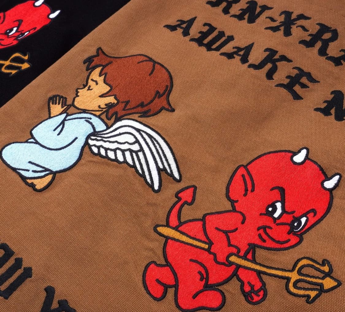 칼하트 x 본앤레이즈드 x 어웨이크 NY 초어자켓 브라운 XL 상품이미지7