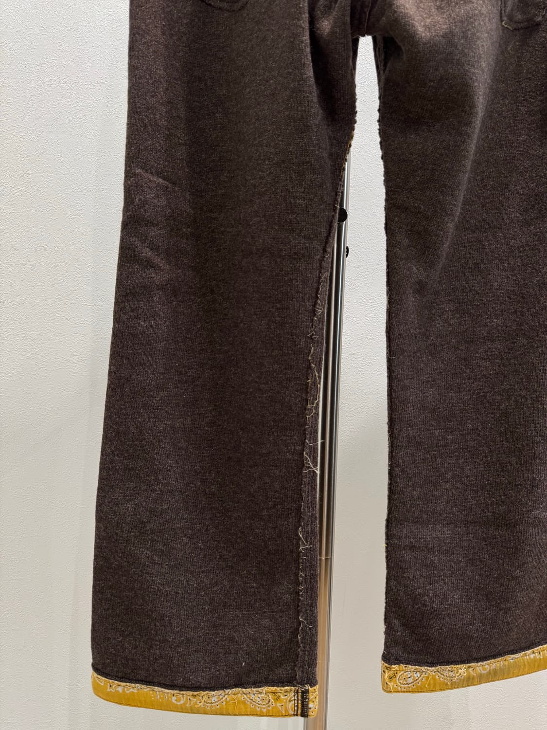 준야와타나베 03fw 반다나 프레이드 울 팬츠 상품이미지6