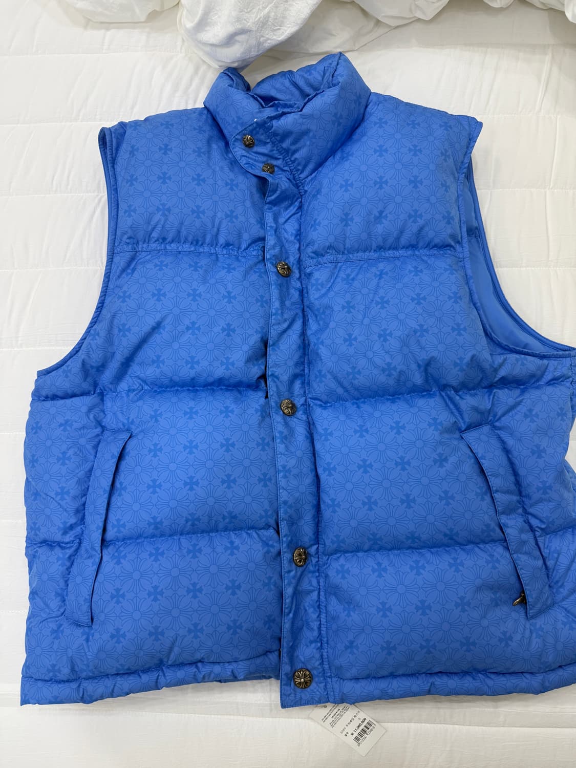 크롬하츠 STIFF 푸퍼 패딩 베스트 블루 S 상품이미지1