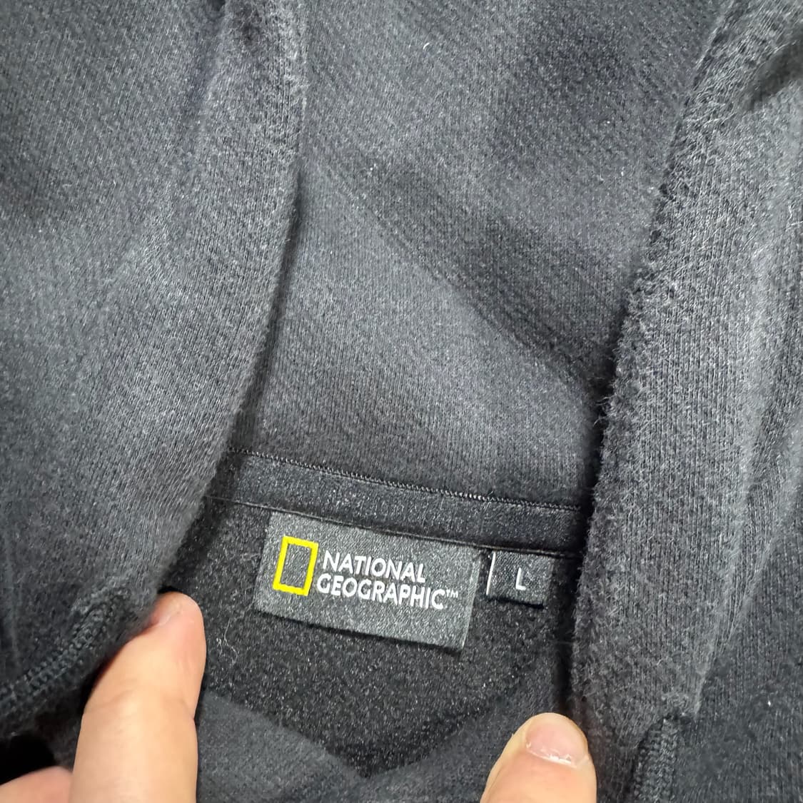 내셔널지오그래픽 검정색 후드티 상품이미지4