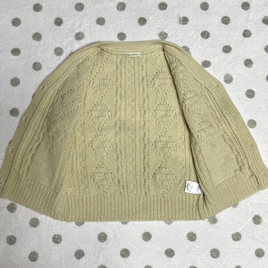 낫띵리튼 케이블 니트베스트 상품이미지5