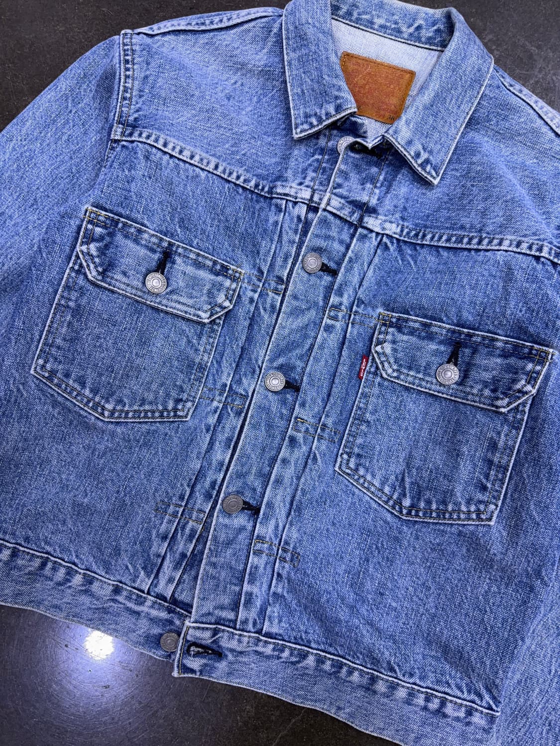 리바이스 LVC 71507XX 2nd 빅E 셀비지 데님자켓 38 상품이미지4