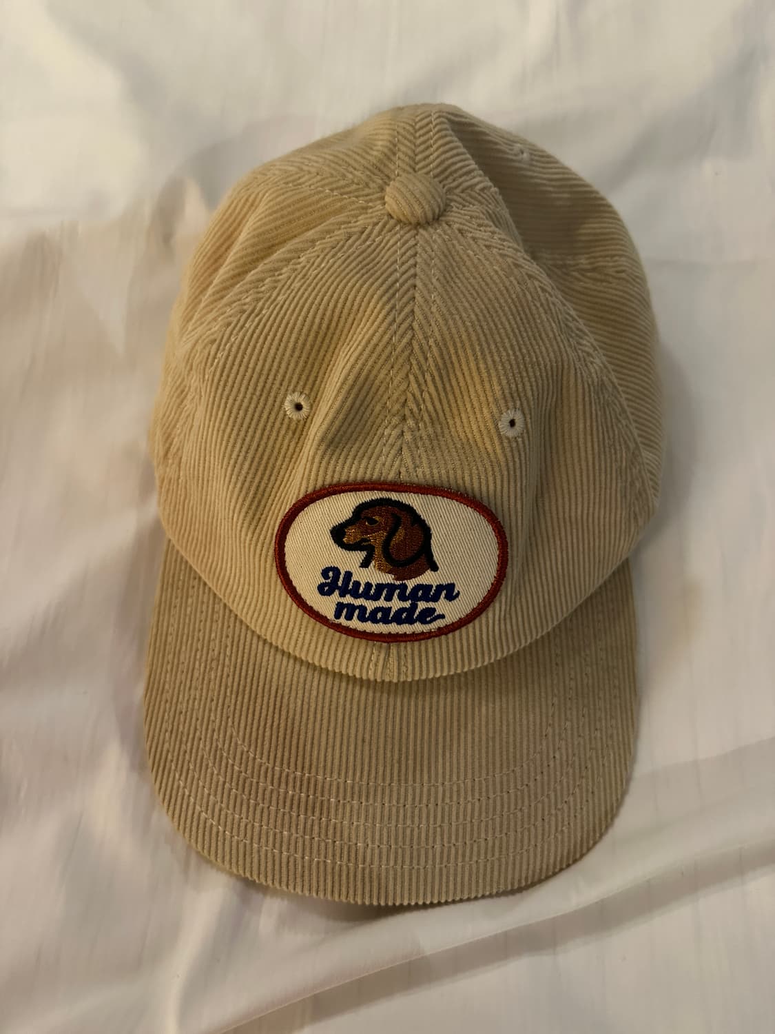 휴먼 메이드 6 패널 코듀로이 캡 화이트 상품이미지3