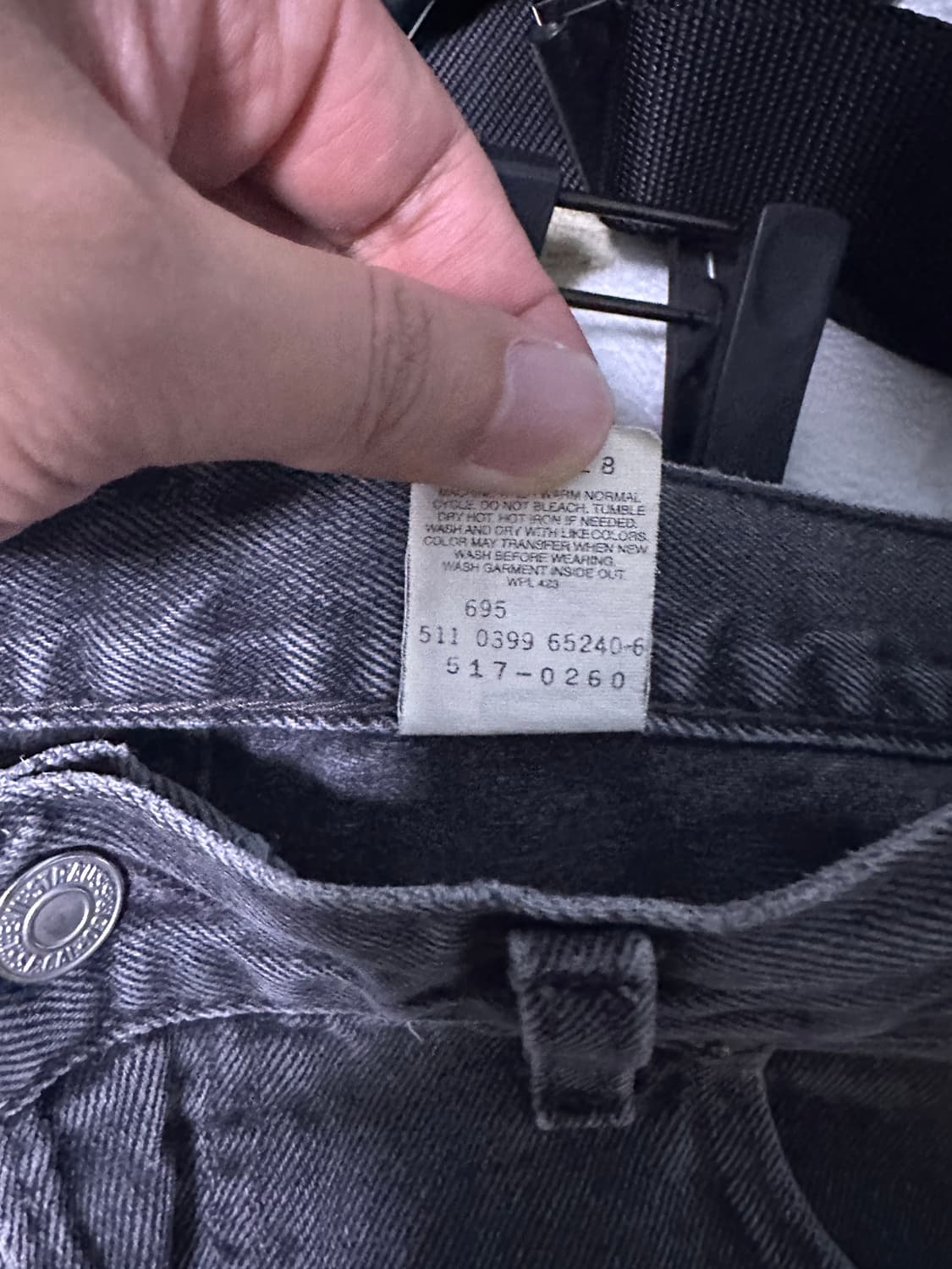 [36X32] 90s 빈티지 리바이스 517 흑청 상품이미지6