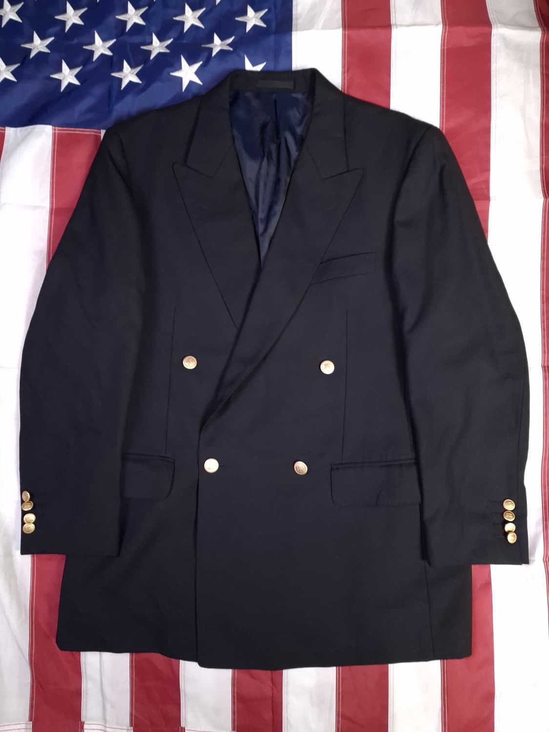 오리지날 일본판 버버리 금장 더블 블레이져 상품이미지1