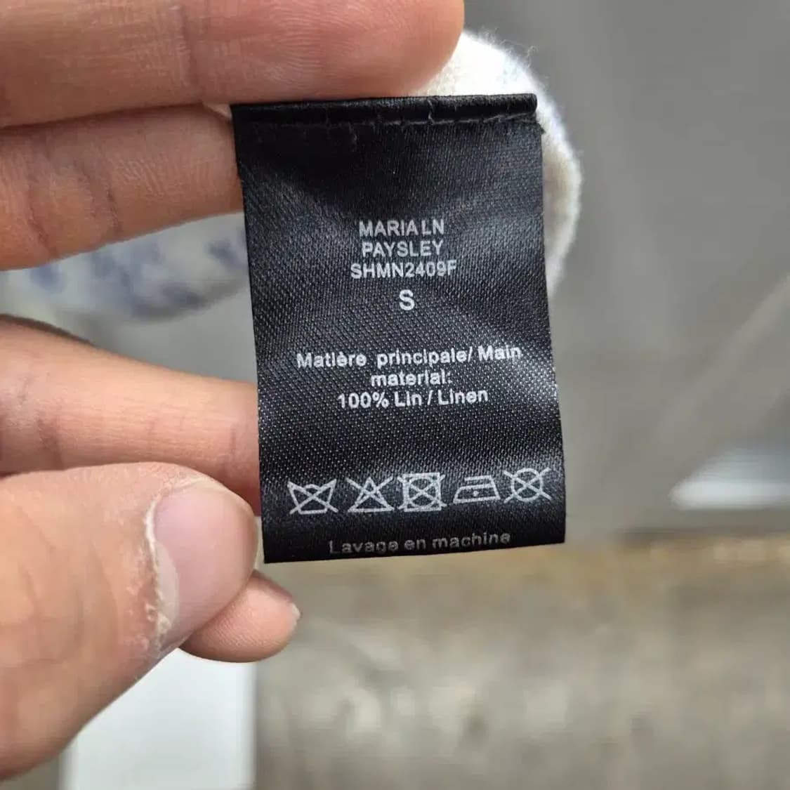 빈티지 가디건 블루 프린트 S 상품이미지8