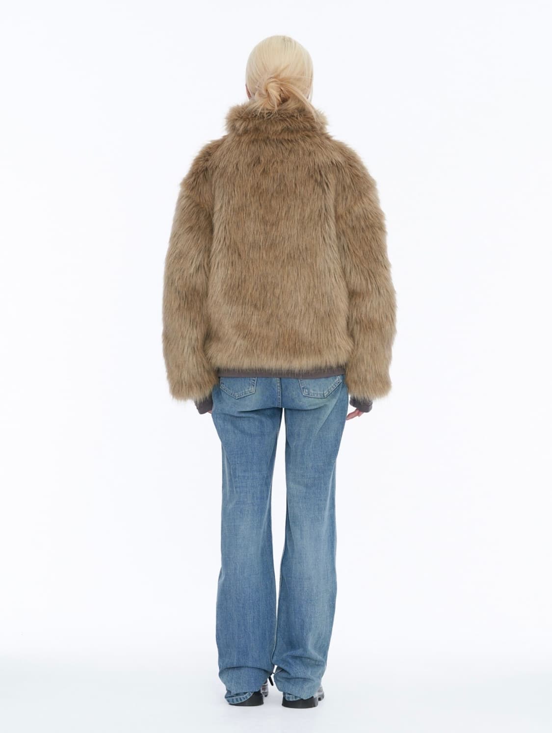 웰빙익스프레스 브라운 퍼자켓 상품이미지4