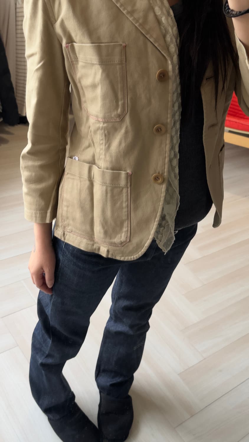 [PAUL SMITH] pink stitch cotton blazer 상품이미지2