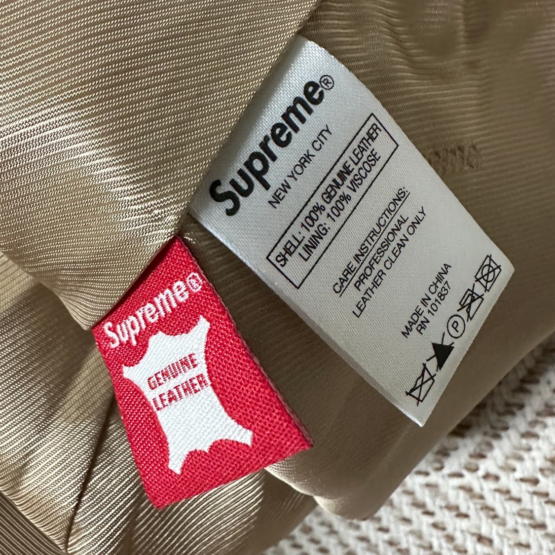 SUPREME suede jacket desert camo 상품이미지4