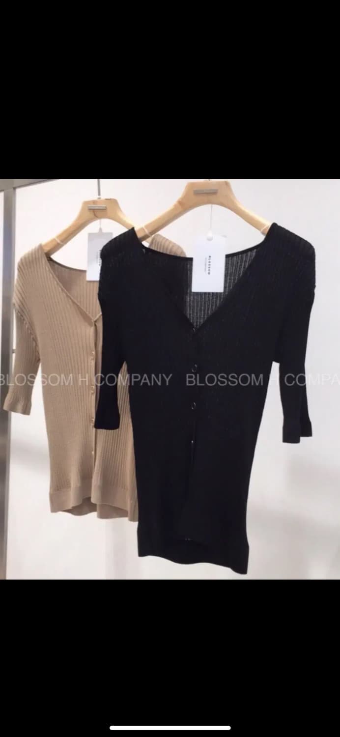 블러썸에이치컴퍼니 테오 골지 가디건 상품이미지1