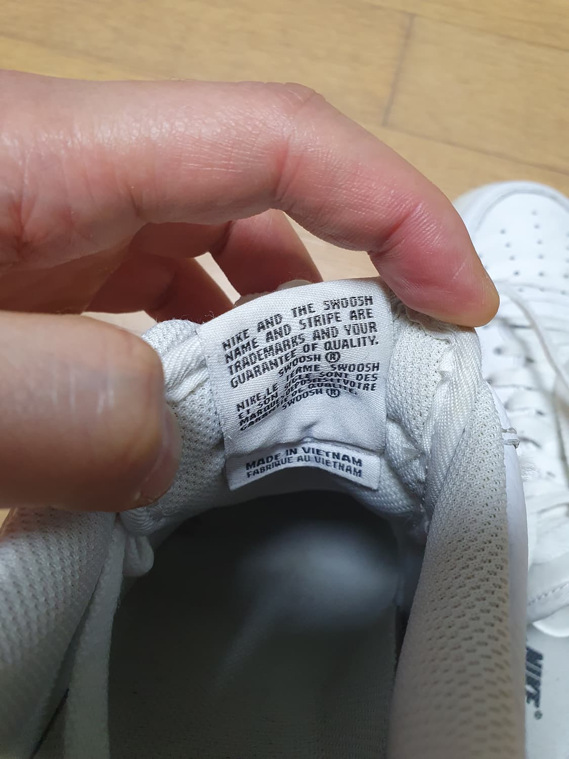 NIKE 나이키 에어포스1 화이트 블랙)265 상품이미지9