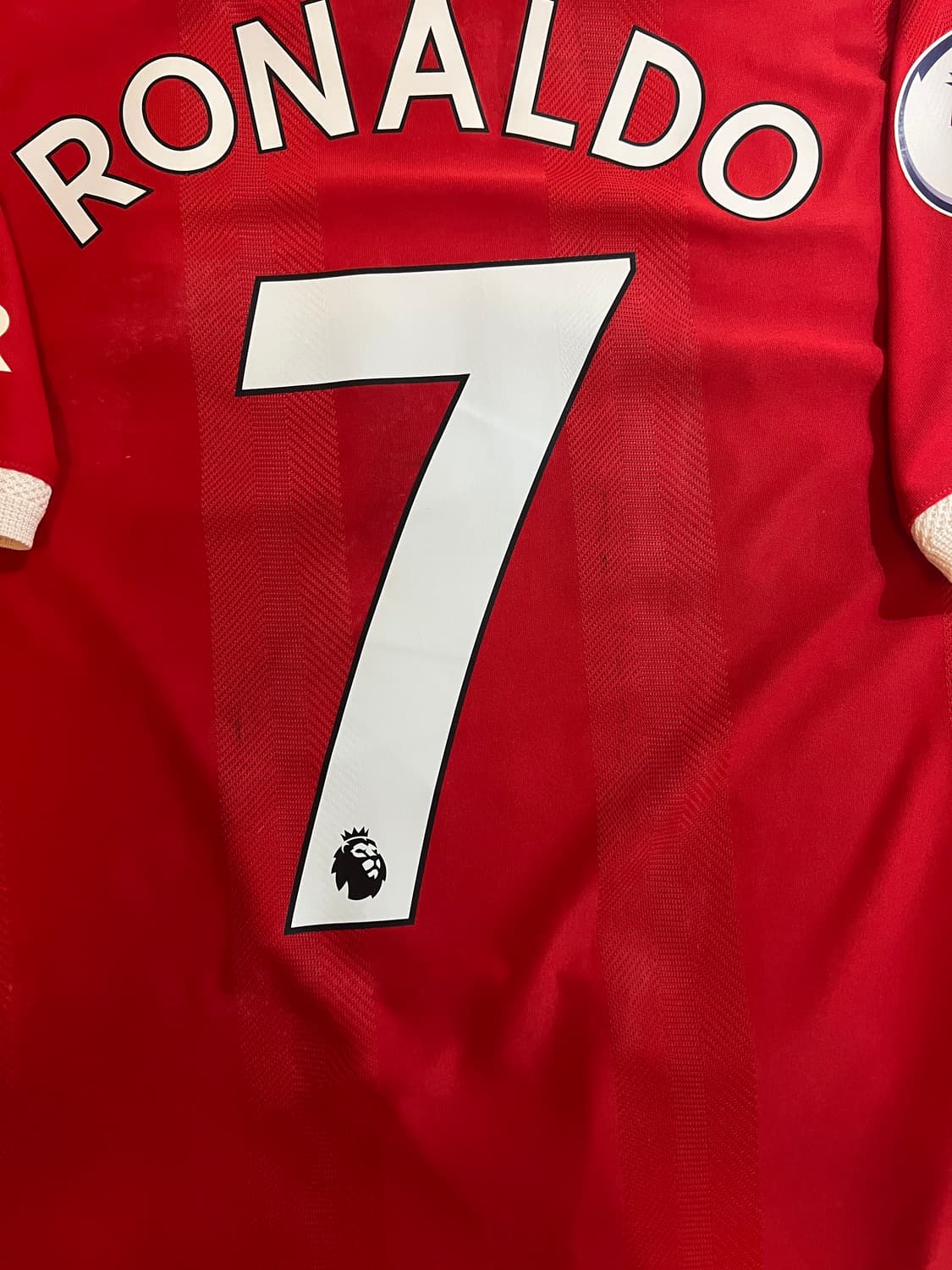 21/22 맨체스터 유나이티드 홈 어센틱 반팔 호날두 유니폼 상품이미지7